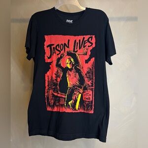 Friday the 13th Jason Lives horror Graphic men’s 100% cotton Casual T-shirt|Sz:M